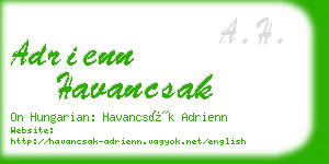 adrienn havancsak business card